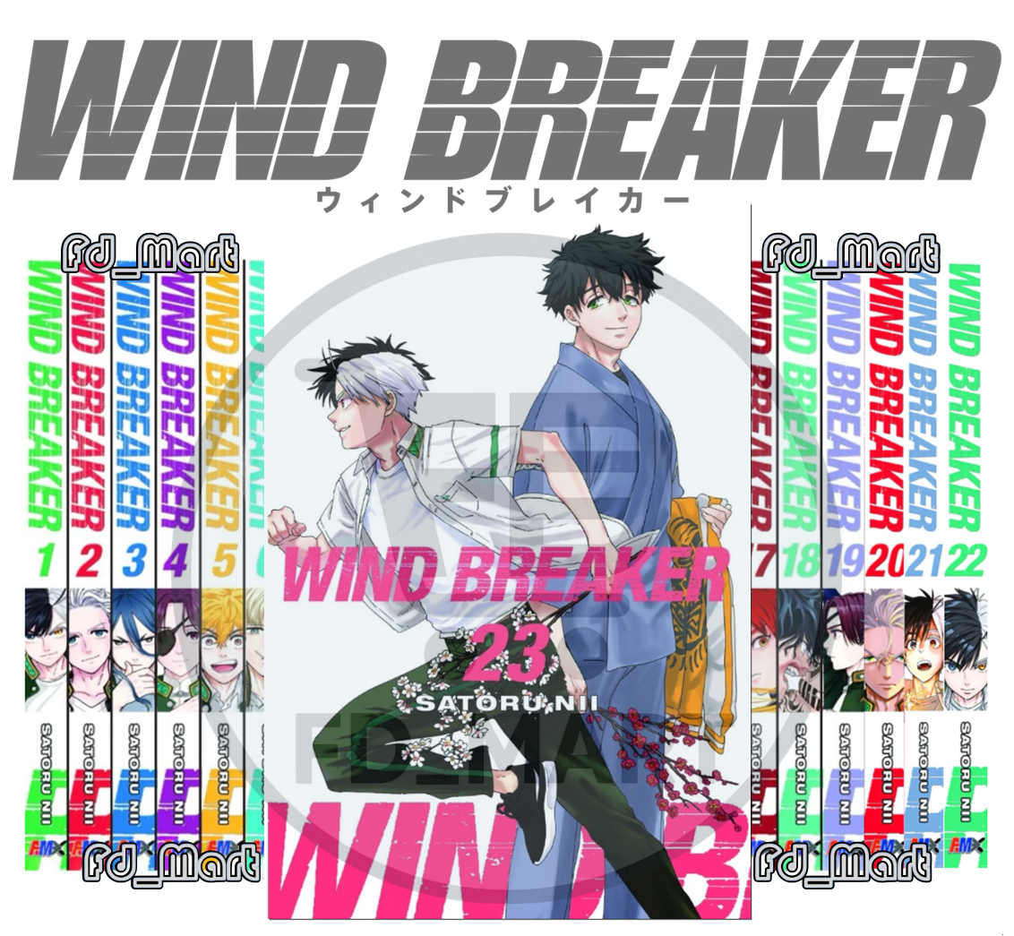 WIND BREAKER 1-23巻 Wind Breaker Manga English Version Full Set New Vol 1-23 by Satoru