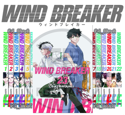 Wind Breaker Manga English Version Full Set New Vol 1-23 by Satoru