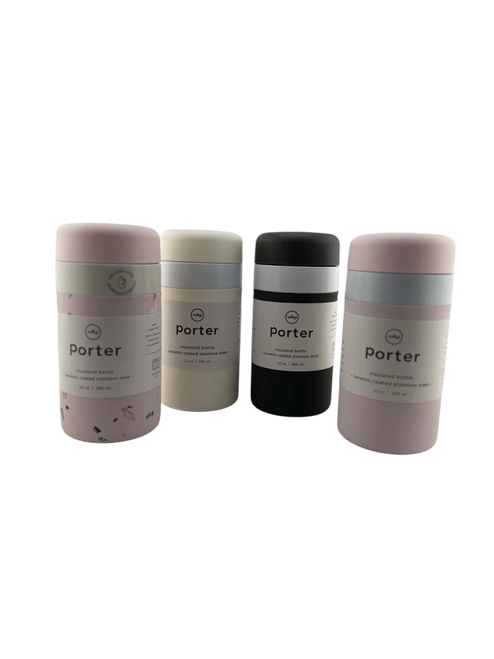 Botella aislante W&P Porter 12 oz revestimiento cerámico boca ancha a prueba de fugas - ¡Nueva!! Foto 4 de 4