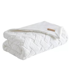 Ivory Faux Fur Throw Blanket 50x70