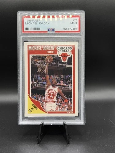 Fleer 1989-90 Michael Jordan #21 PSA Graded Basketball Card Chicago Bulls
