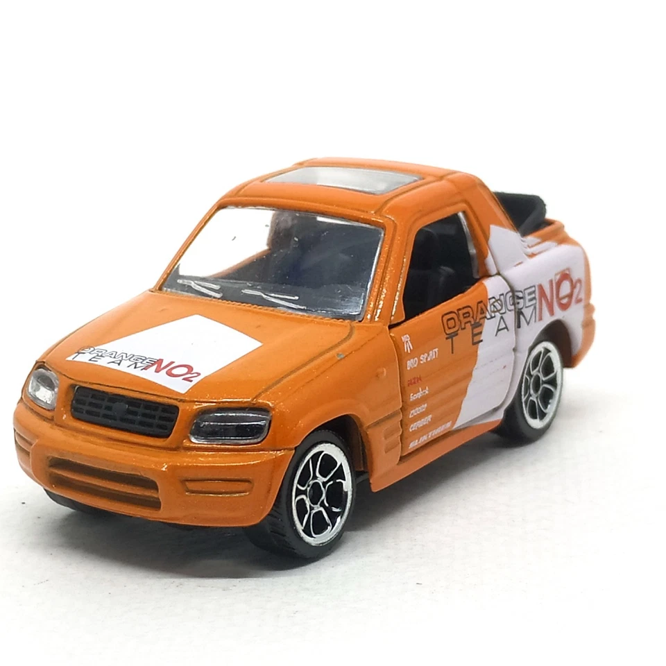 Majorette Toyota Rav 4 Orange Team Nº2 1:50 (3") sin paquete Foto 3 de 4