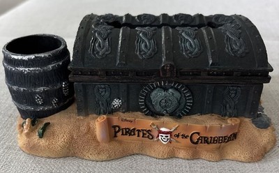 Disney Pirates of the Caribbean Rum Pencil Barrel & Treasure Chest Post It NIB