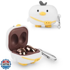 Suublg Silicone Earbuds Case Protective Cover with Keychain for S