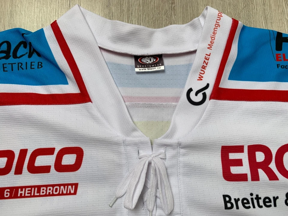 HEC Heilbronn Eisbären Eishockey Trikot Game Worn Hockey Jersey XL #58 HAUSS - Bild 3 von 4