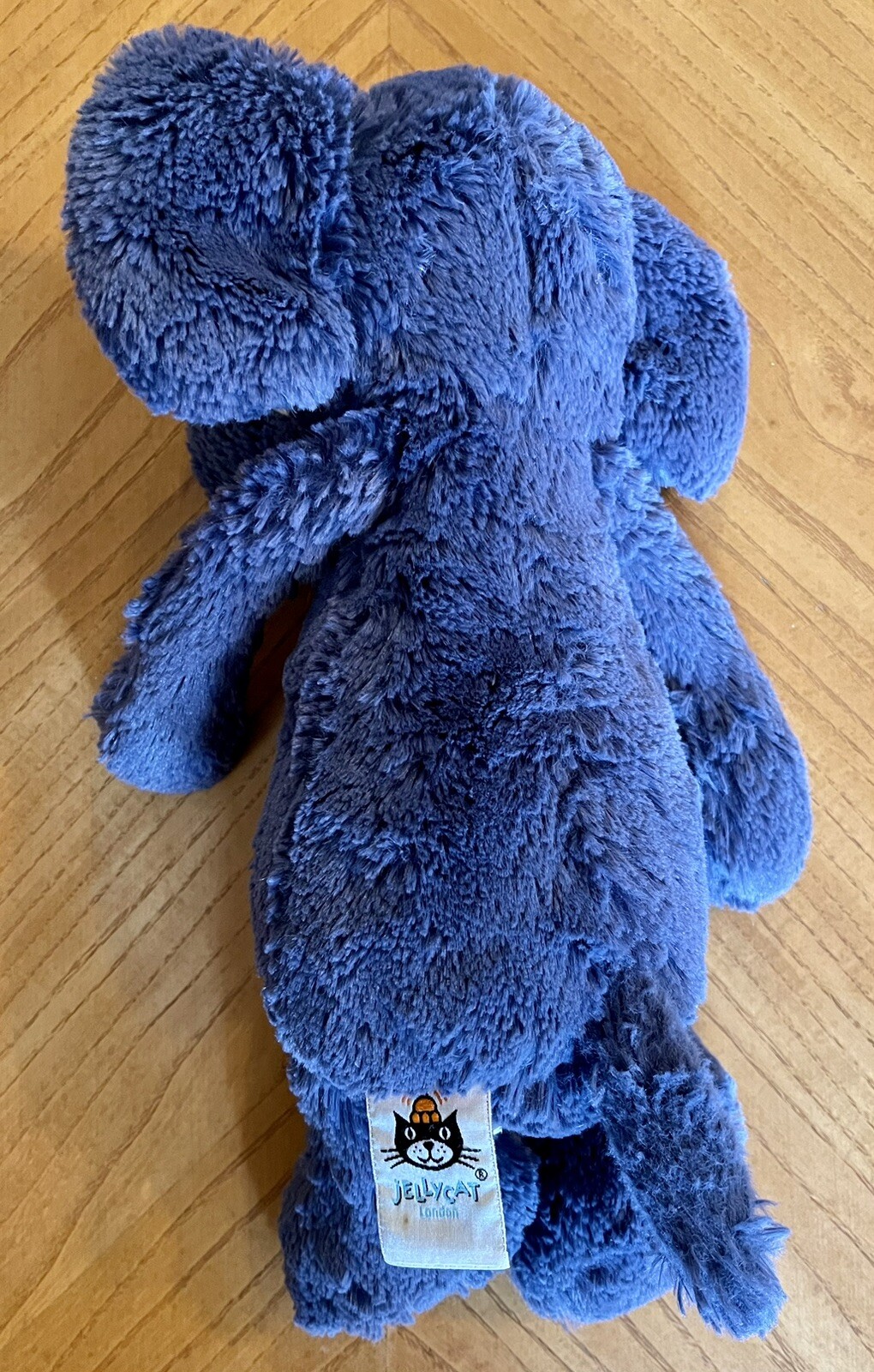 Jellycat London Bashful Elephant Soft Plush Toy Stuffed Animal Blue 15