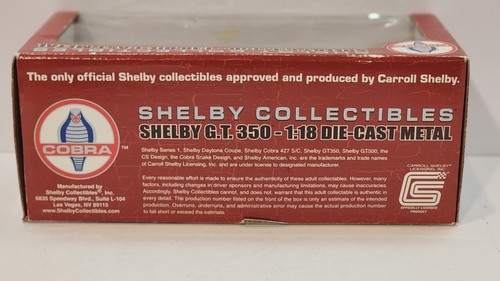 Shelby Collectibles 1/18 1966 Shelby GT350 Extremely "RARE" Color Combination!!! - Picture 3 of 8