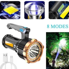 Super Bright 250000000LM LED Flashlight High Powered Torch USB Rechargeable Lamp