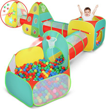 5Pc Kids Play Tent for Toddlers Boys Girls with Ball Pit, Crawl Tunnel, Target