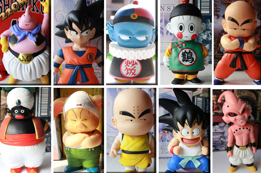 DRAGON BALL SUPER Z MAJIN BU GOKU CRILIN POPO ACTION FIGURE MUTEN BABA PAN KID