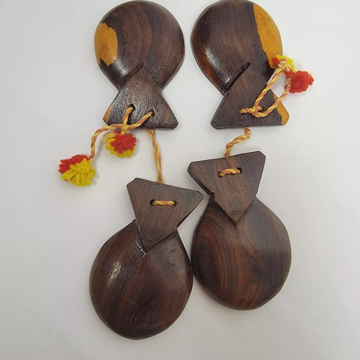 Mexico Wood Maracas and Castanets Percussion Spanish Folk