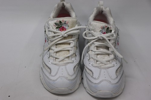 Skechers D'Lites Damen Gr. 9 Bright Blossom Sneaker weiß Leder Sportschuh - Bild 16 von 20
