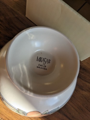 New In Box Mikasa Garden Harvest Sherbet 4 3/4" Bowl CAC29/548 - Picture 4 of 6