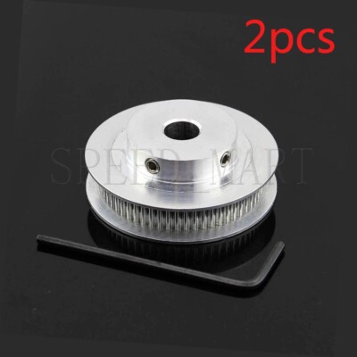 2pcs GT2 Timing Belt Pulley 60 Teeth 60T 14mm Bore 7mm Width Mendel 3D Printer