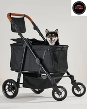 Cochecito para perros medianos y grandes, cochecito para perros grandes de hasta