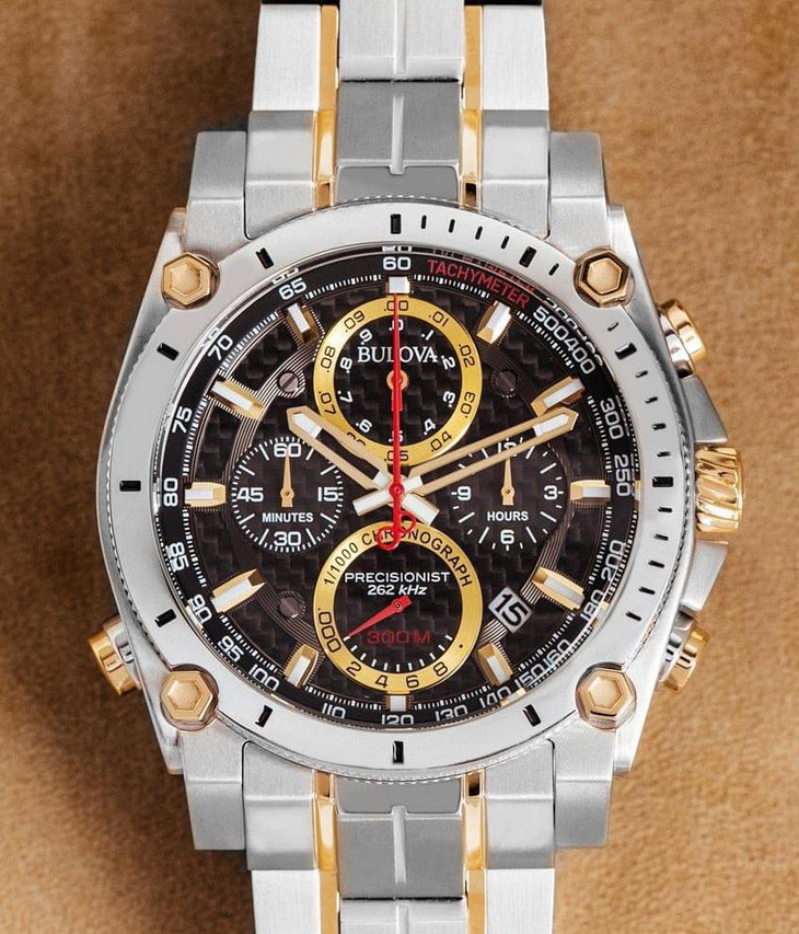 Bulova Precisionist Men's Chronograph 262 kHz Stainless Steel Watch