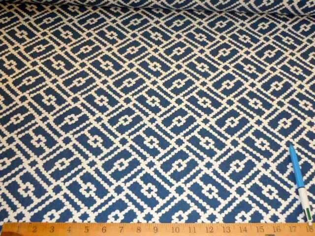 Tela azul pipa de algodón Foto 3 de 4