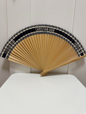 Brand New Christian Dior DIORIVIERA Folding Fan Navy Black Sensu Novelty
