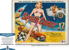 YVONNE LIME FEDDERSON SIGNED AUTHENTIC 'SPEED CRAZY' 8x10 PHOTO BECKETT COA BAS
