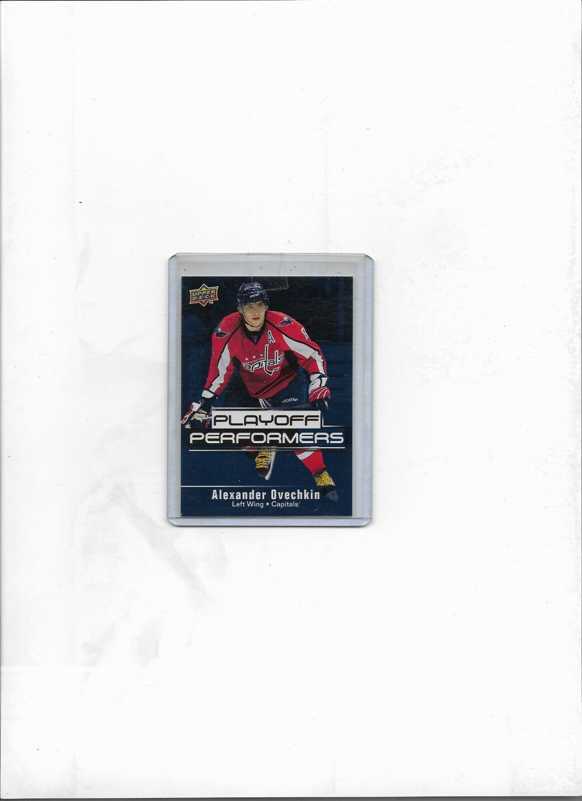 ALEXANDER OVECHKIN 2009-10 UPPER DECK HOCKEY PLAYOFF PERFORMERS INSERT #PP1
