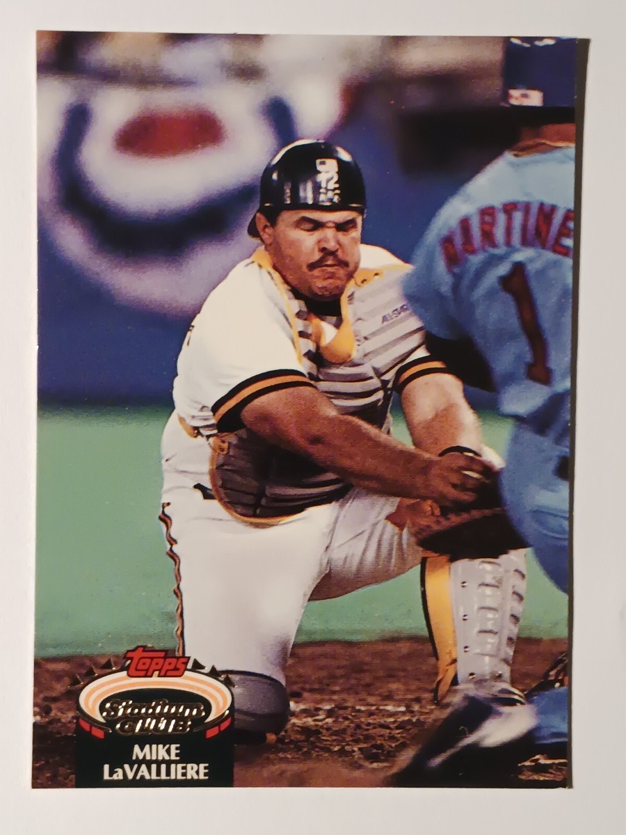 MIKE LaVALLIERE PITTSBURGH PIRATES 1992 TOPPS STADIUM CLUB MIKE LaVALLIERE PITTSBURGH PIRATES 1992 TOPPS STADIUM CLUB