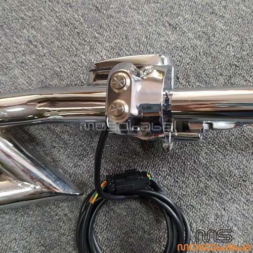 Chrome Air Ride Suspension Control 1'' Handlebar Switch For Harley Dyna Softail - Picture 10 of 11