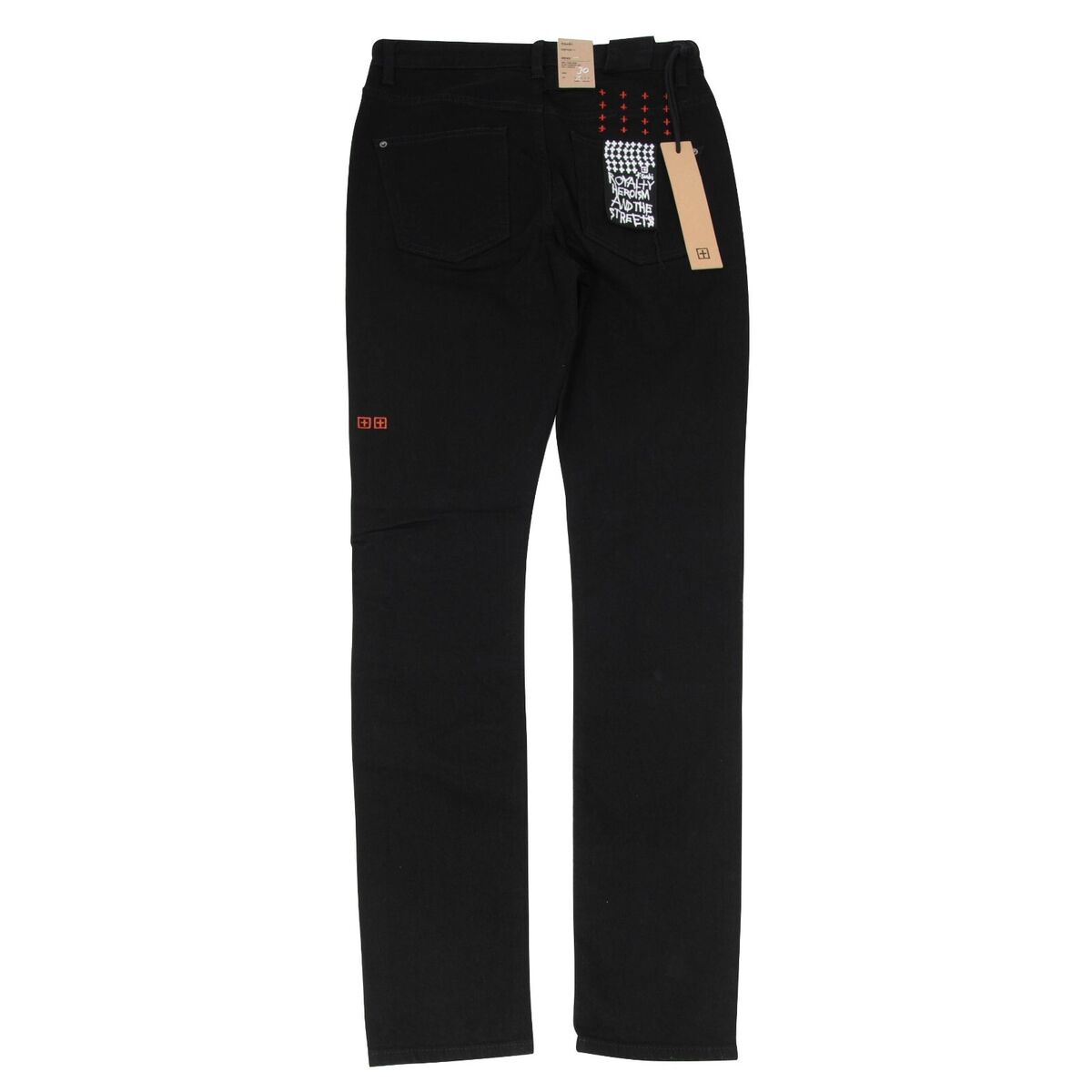 Ksubi Jeans 30x33 Black Red Chitch Slim Fit Laid Back Cotton Ksubi Jeans 30x33 Black Red Chitch Slim Fit Laid Back Cotton