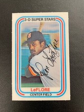 1976 KELLOGGS #17 RON LEFLORE DETROIT TIGERS NEAR MINT CONDITION NO CRACKS