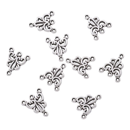 20 PIEZAS Conectores Colgantes Dije Aleación Plata Antigua Sin Níquel 19x16mm - Imagen 4 de 6