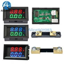 M430 DC4-30V 10/50A/100A Current Voltmeter Ammeter Dual LED Display w/ Shunt