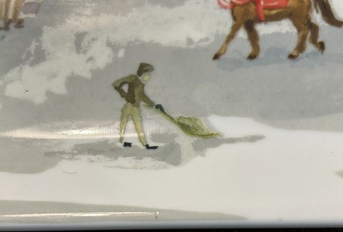 Pottery Barn Winter Village Series Holiday Serving Platter Rectangle Retired - Picture 7 of 9