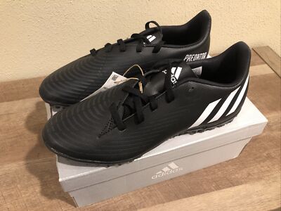 Adidas Predator Edge.4 TF Turf Soccer Cleats Mens Size 7 Black White GX0010 NEW