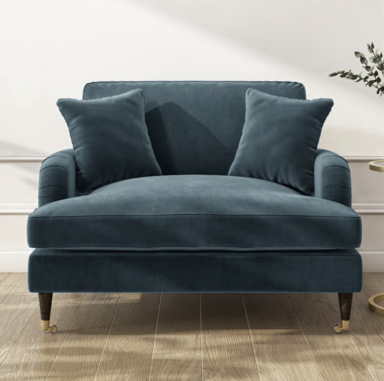 Zinus Pascal Loveseat Sofa Couch - 2-seater Sofa 137x76x67 cm - Mid-century design sofa - Tufted Cushions - Oatmeal Beige 9 Velvet Loveseat Sofa Couch 2 Seater with Cushions