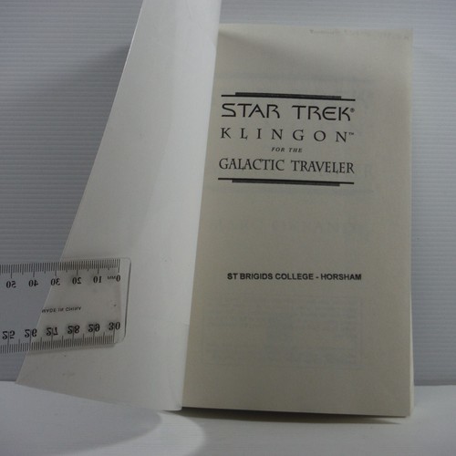 Star Trek Klingon for the Galactic Traveler By Marc Okrand 1997 PB Guide book - Picture 3 of 16