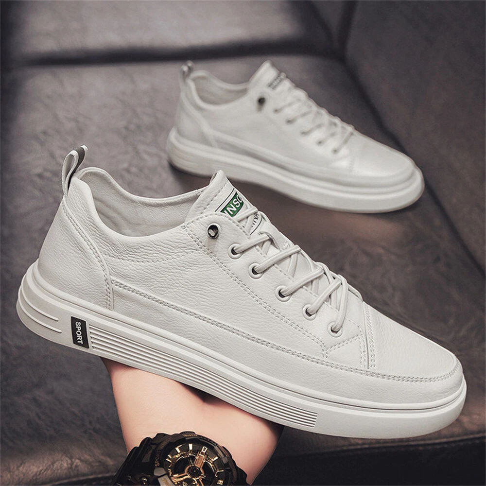 Flat shoes for men white clearance