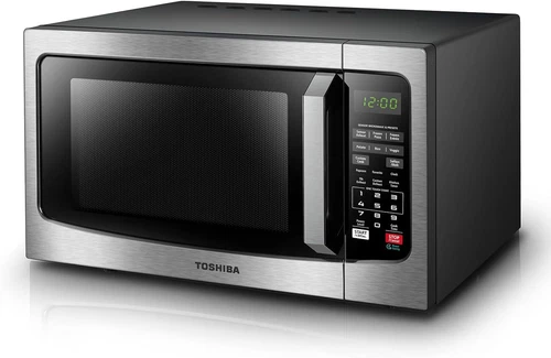 TOSHIBA EM131A5C-SS Countertop Microwave Oven, 1.2 Cu Ft with 12.4" Turntable
