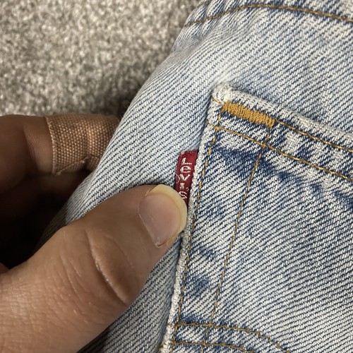 Levis 550 Relaxed Fit Red Tab Mens 34x32 (Act. 30x31) Light Wash Jeans USA 90s - Picture 3 of 18