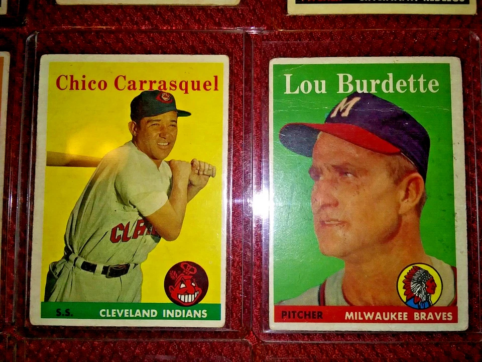 VINTAGE MLB 1958 TOPPS: SERIES #1 VARS & 1959 TOPPS RICHIE ASHBURN HOF LOT OF 12 - Image 4 of 4