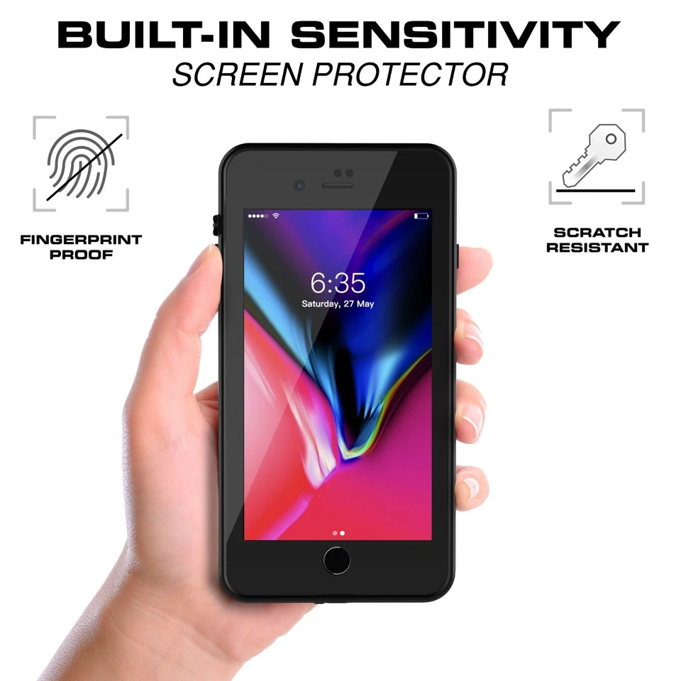 Водонепроницаемый ударопрочный встроенный протектор экрана для Apple iPhone 7/8 Plus - Изображение 4 из 4