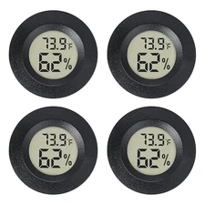 Mini Hygrometer Indoor/Outdoor Humidity Meter Hygrometer Thermometers 4 Pack Hum