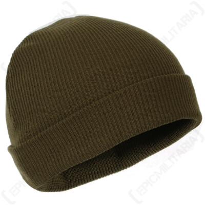 Olive Drab Watch Cap - Woollen Knit | eBay
