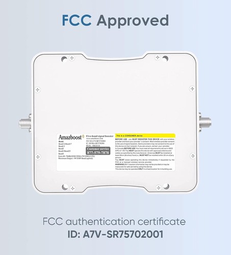 Amazboost A1 amplificateur de signal de téléphone portable pour la maison 3G 4G 5G LTE 2500 pieds carrés couverture - Photo 9 sur 11