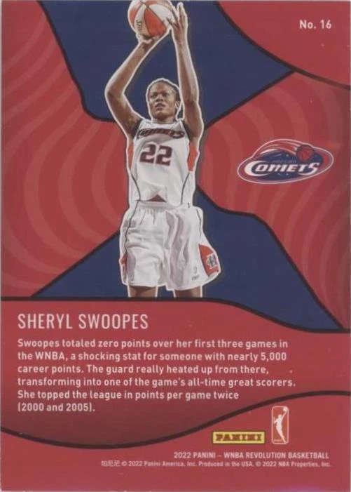 2022 Panini Revolution WNBA - Sheryl Swoopes #16
