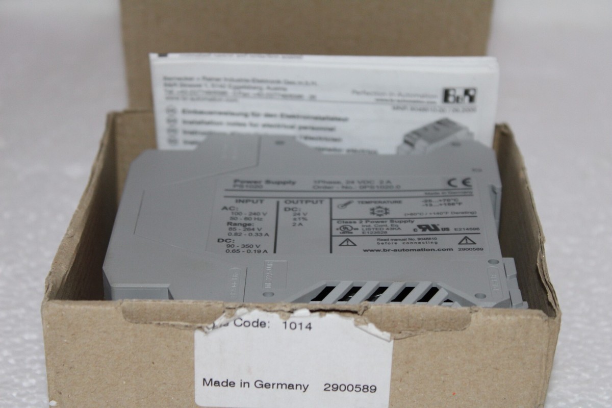 新品ＲA V Power正規品 B&R 0PS1020.0 POWER SUPPLY PS1020, 1 PHASE 24 V DC 2A | eBay