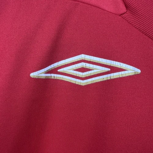 England Football Shirt Mens Large 2006/08 Umbro Red Official Euro 3 Lions Away - Picture 5 of 24