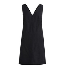 J. Crew Women’s V-Neck V-Back Sleeveless Linen Mini Dress With Pockets Size S