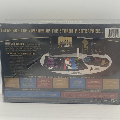 Star Trek 50th Anniversary TV and Movie Collection 30 Disc Blu-ray Read - Picture 5 of 17