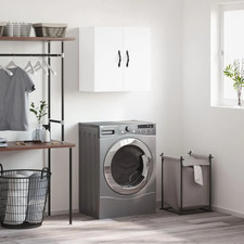 2 Doors Wall Cabinet Home Storage Floating Cupboard Kitchen Storage Hanging Unit