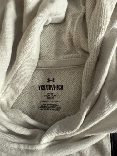 UNDER ARMOUR Project Rock Hoodie Sweatshirt Khaki Black Boys Youth XS 1373613 - Picture 7 of 12