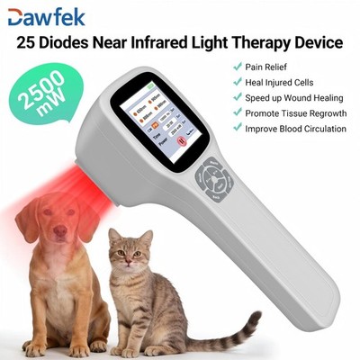 2.5W Portable Cold Laser 650+808+905+980nm LCD Touchscreen for Human Veterinary